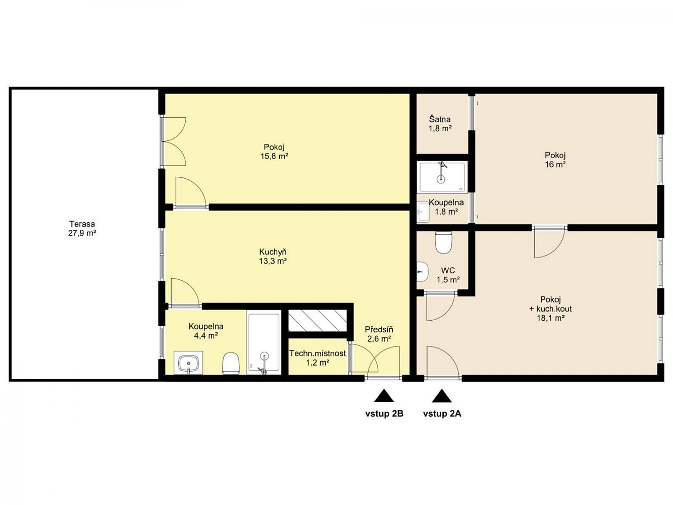 Prodej bytu atypického 70 m² – fotografie 3