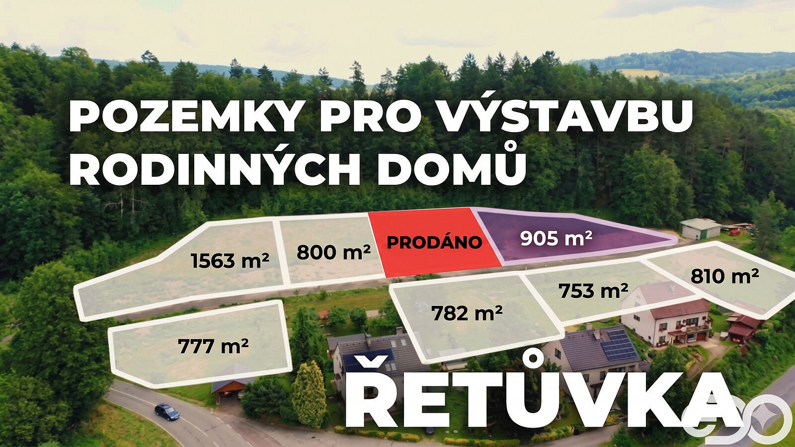 Prodej stavebního pozemku 905 m²