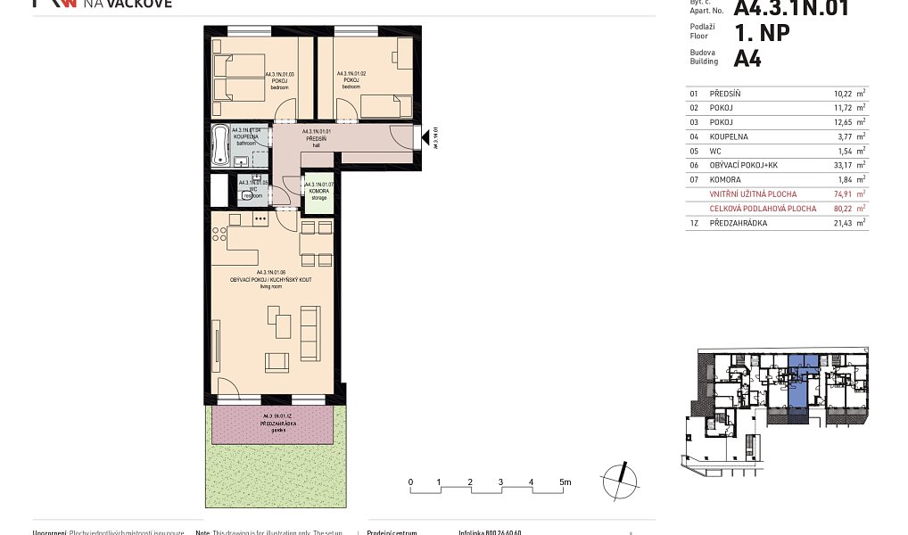 Prodej bytu 3+kk 105 m², Praha – náhled fotky 2