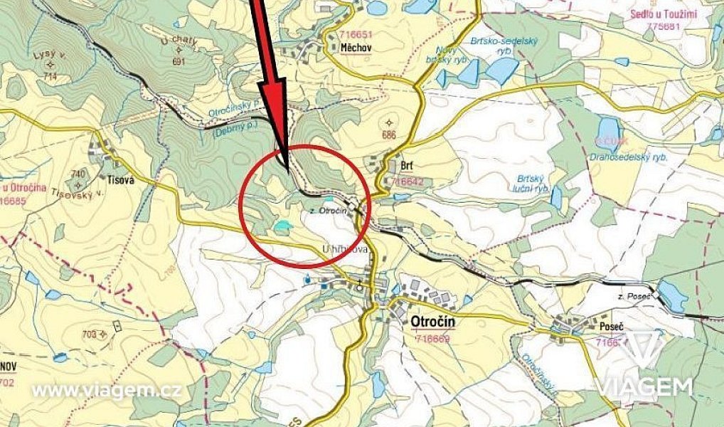 Prodej lesa 1 817 m², Otročín – náhled fotky 4