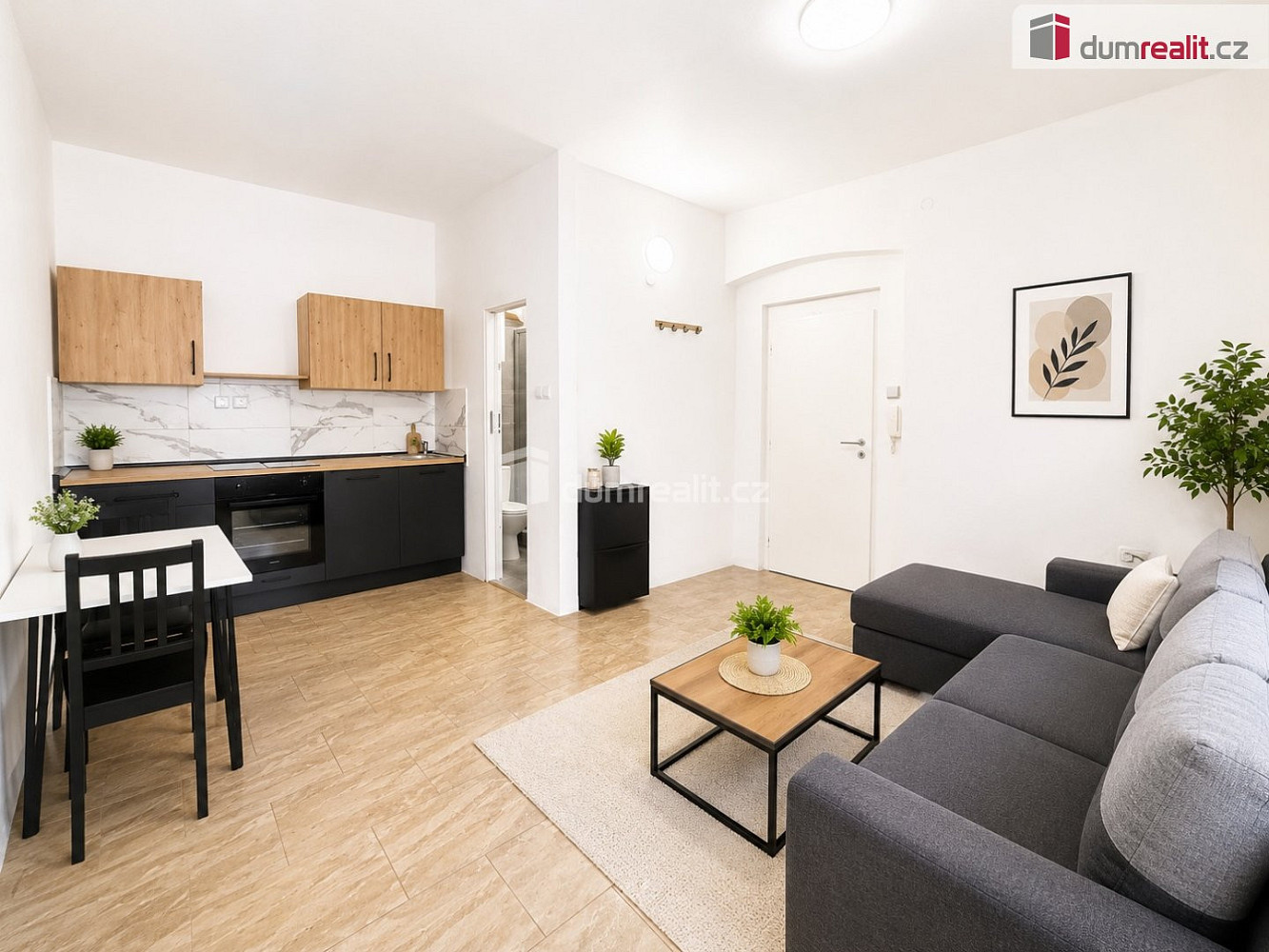Pronájem bytu 1+kk 21 m² – pohled 2