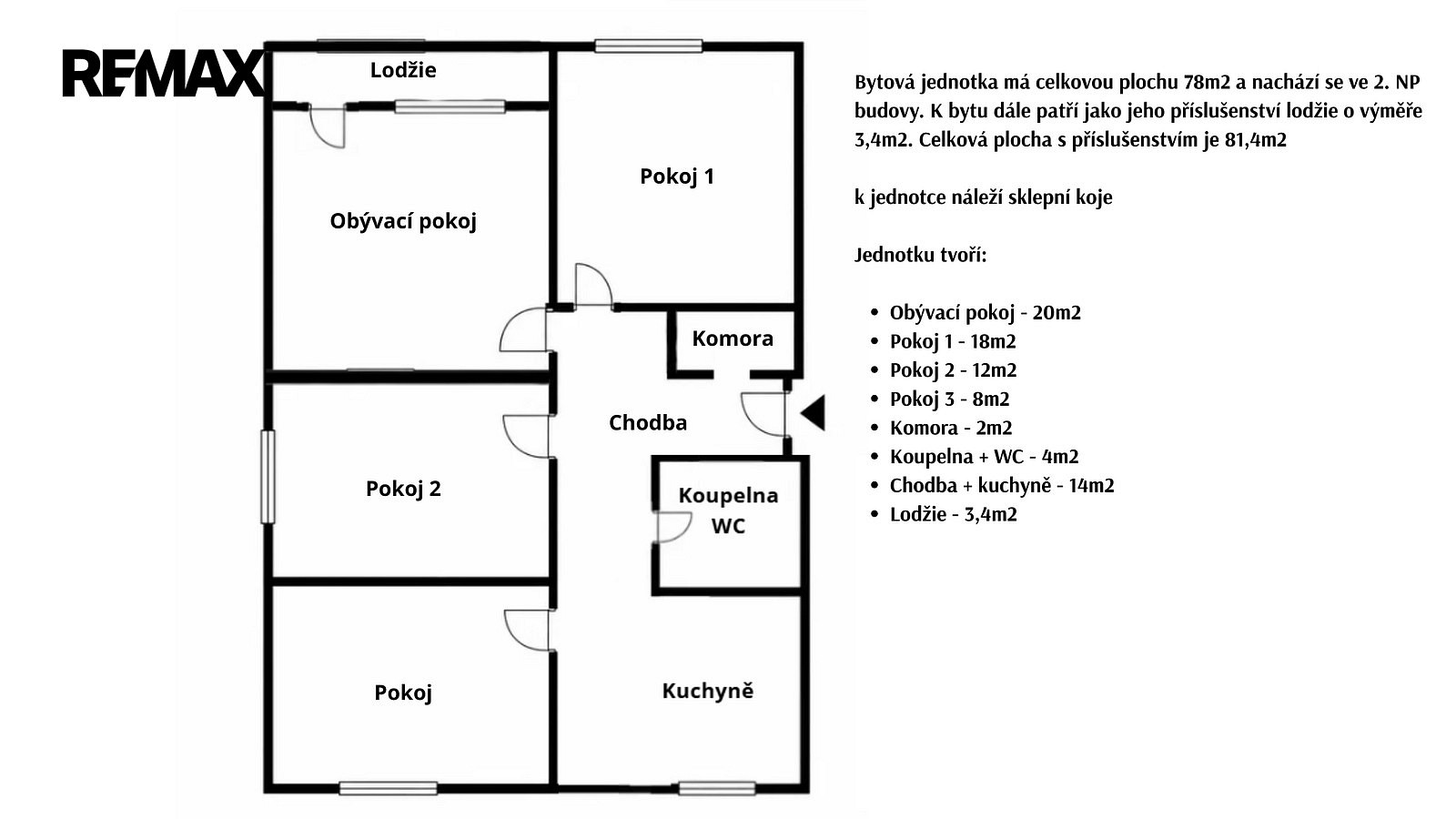 Prodej bytu 4+1 78 m² – fotografie 3