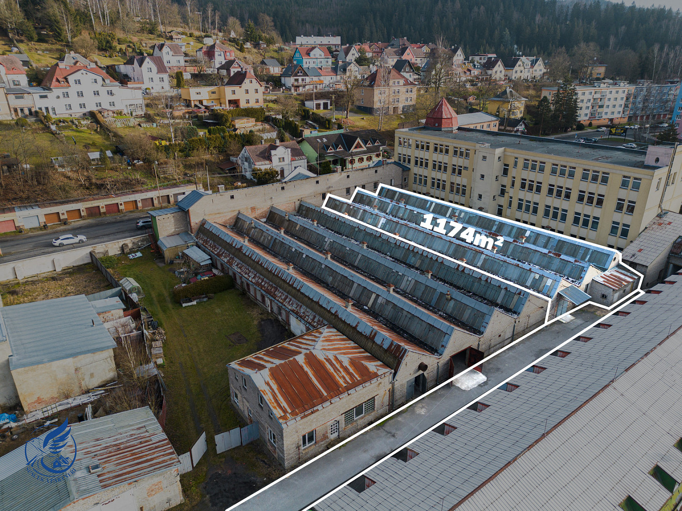 Prodej skladovacích prostor 1 174 m²