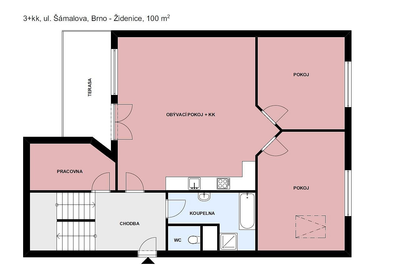 Pronájem bytu 4+kk 112 m² — photo 5
