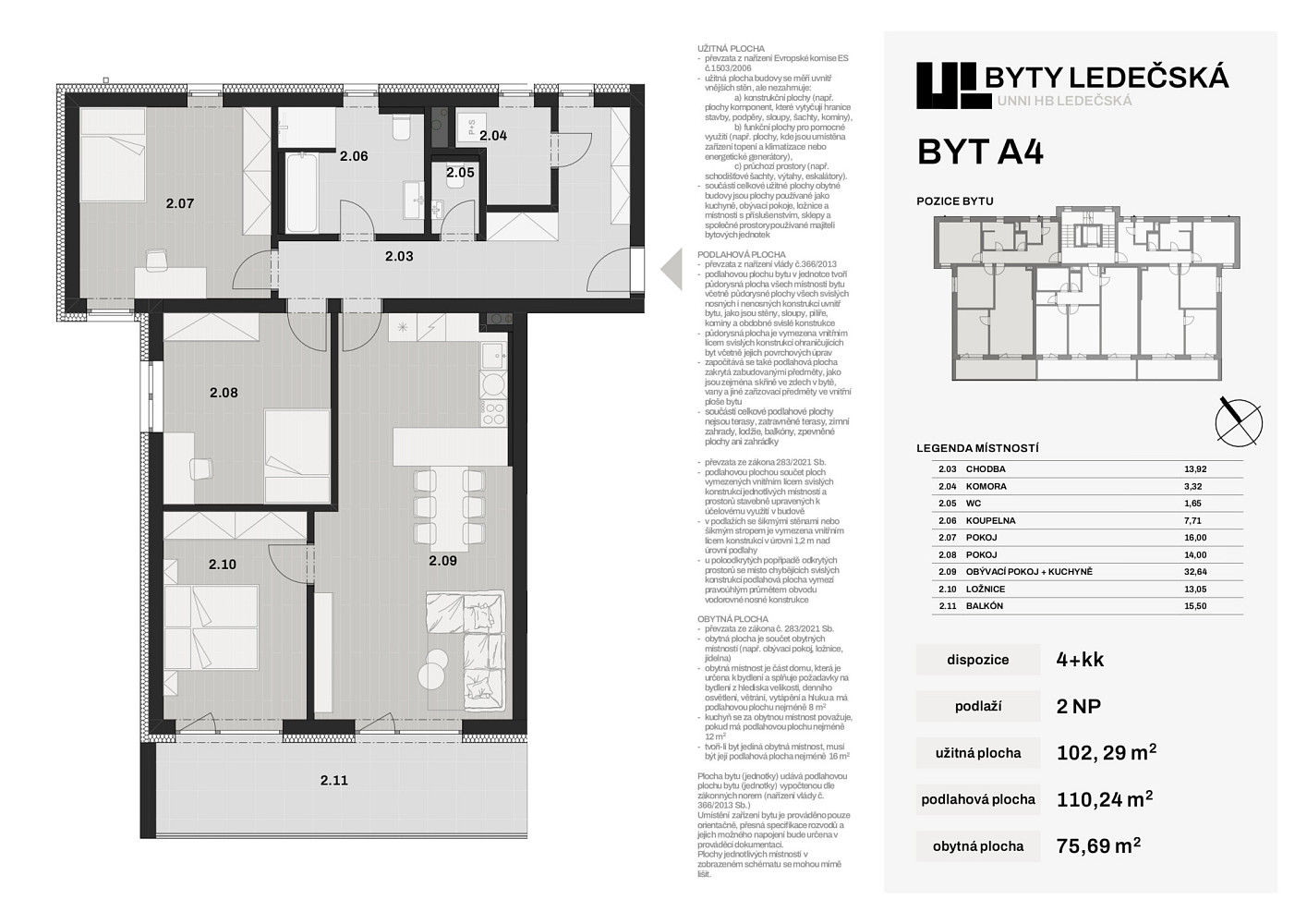 Prodej bytu 4+kk 103 m² – fotografie 2