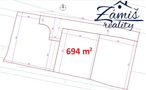 Prodej stavebního pozemku 694 m², Koleč, okres Kladno