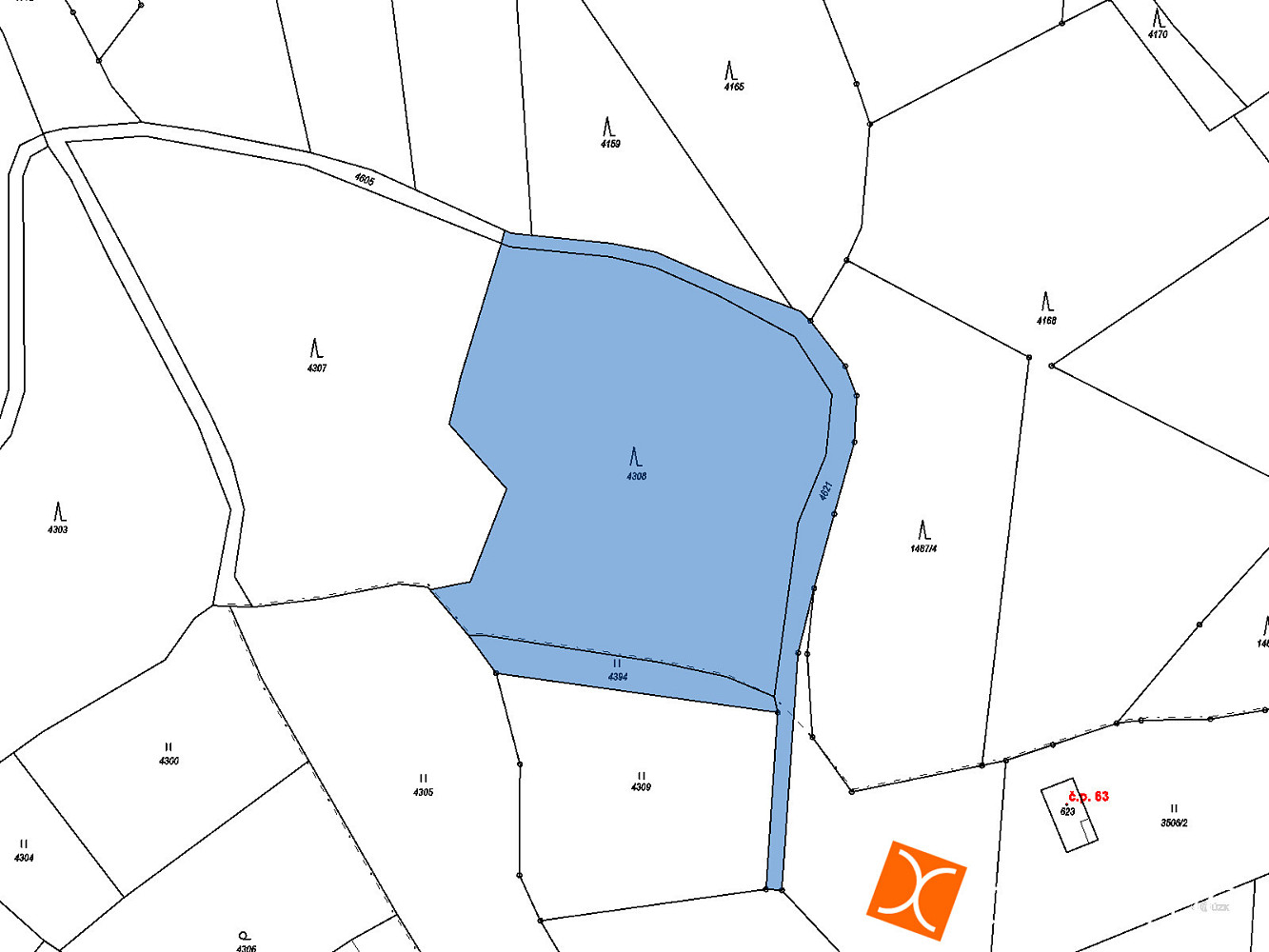 Prodej lesa 3 724 m² — photo 2