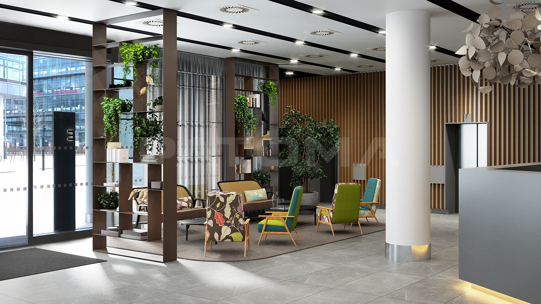 Pronájem kanceláře 2 983 m² – pohled 2