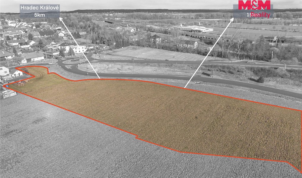 Prodej stavebního pozemku 8 413 m², Opatovice nad Labem – náhled fotky 3