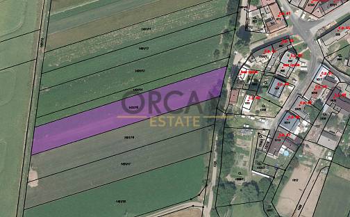 Prodej stavebního pozemku 2 682 m², Věrovany, okres Olomouc