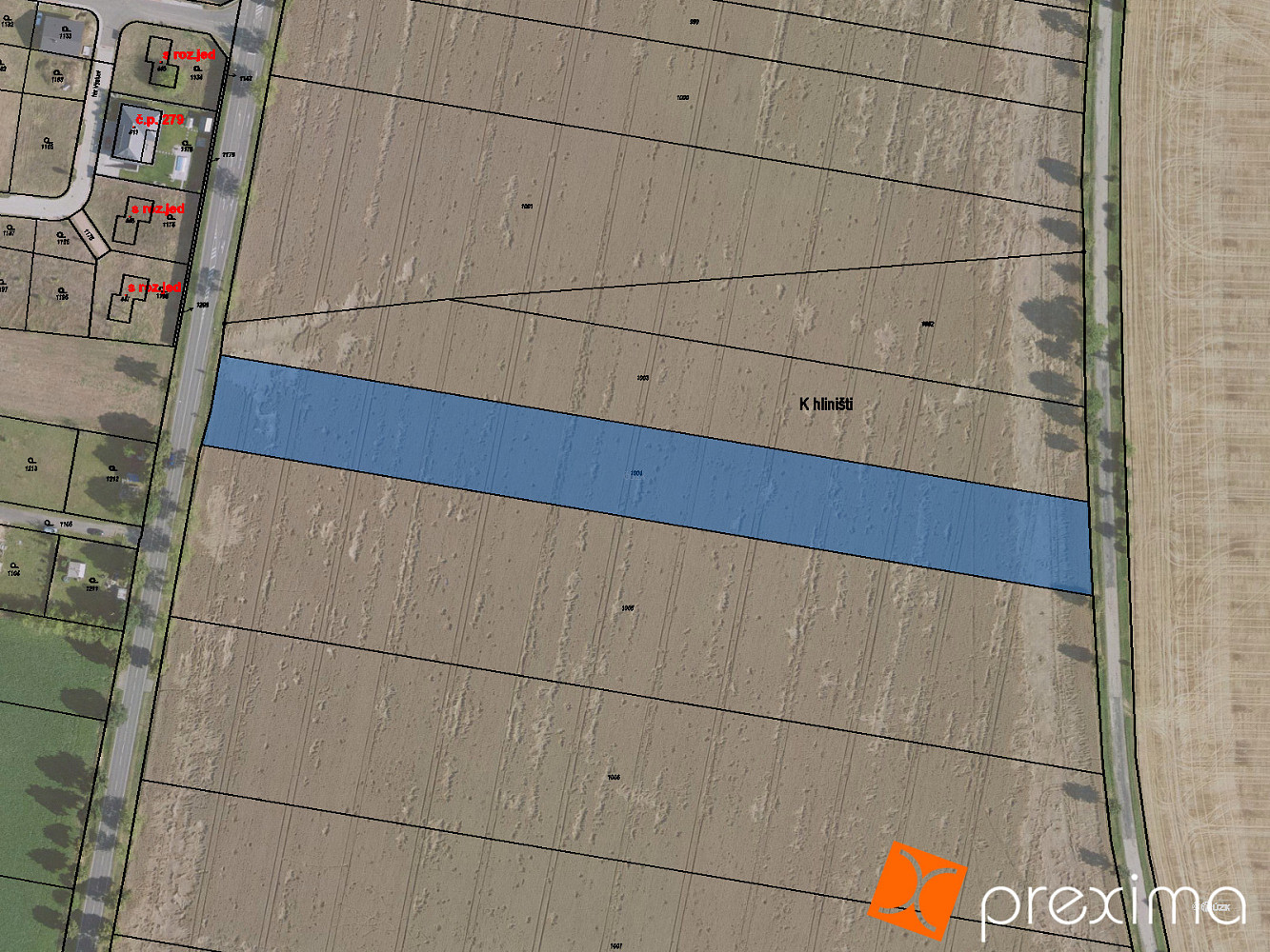 Prodej pole 1 929 m²