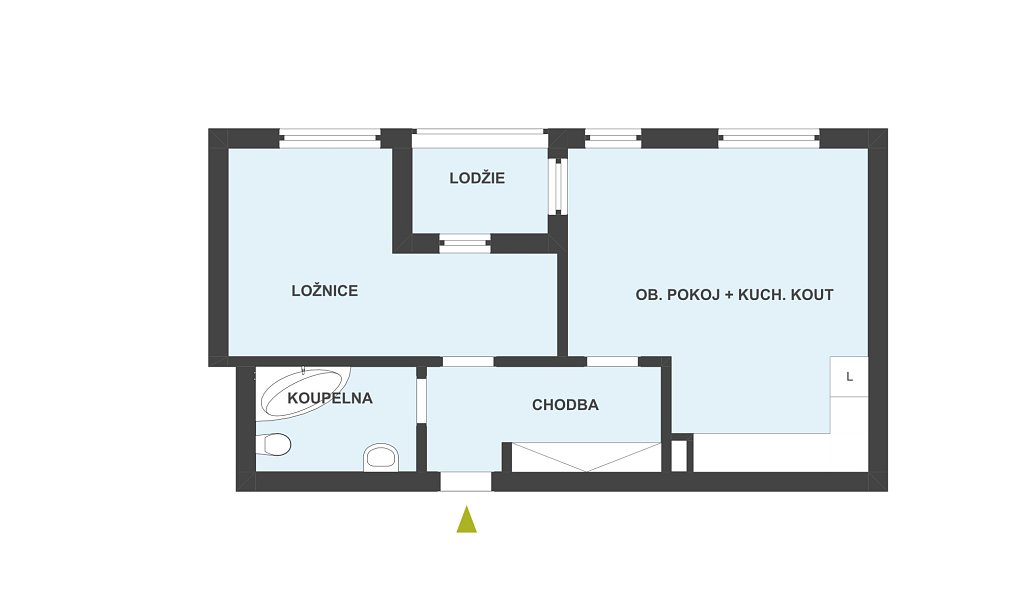 Prodej bytu 2+kk 53 m², Hradec Králové – náhled fotky 3