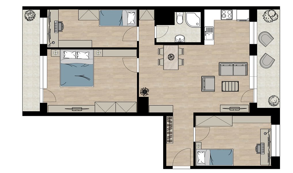 Prodej bytu 4+kk 90 m², Kladno – náhled fotky 4