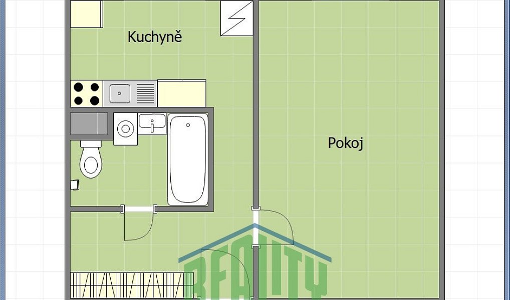 Prodej bytu 1+1 34 m², Praha – náhled fotky 2