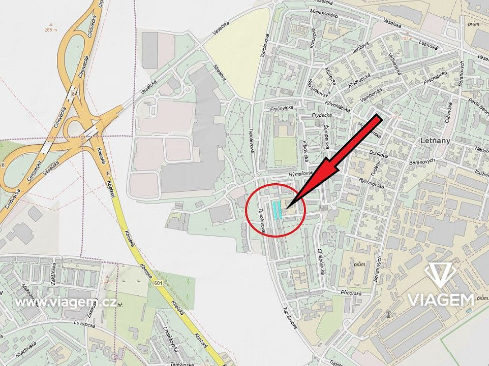 Prodej komerčního pozemku 1 067 m² – pohled 5