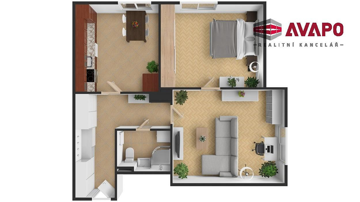 Prodej bytu 2+1 60 m² – fotografie 2