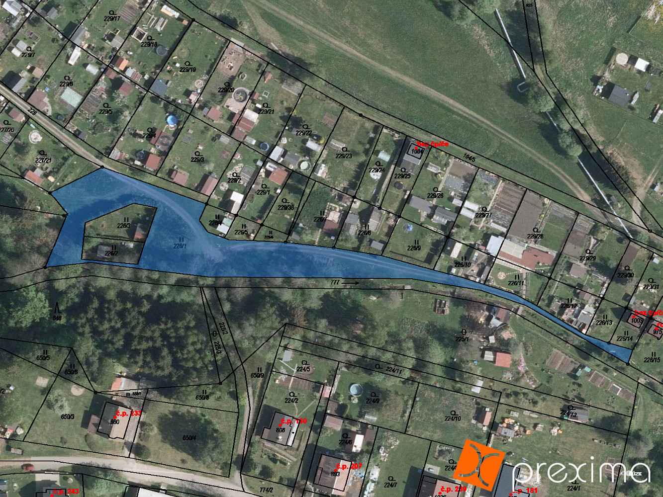 Prodej pozemku 151 m²