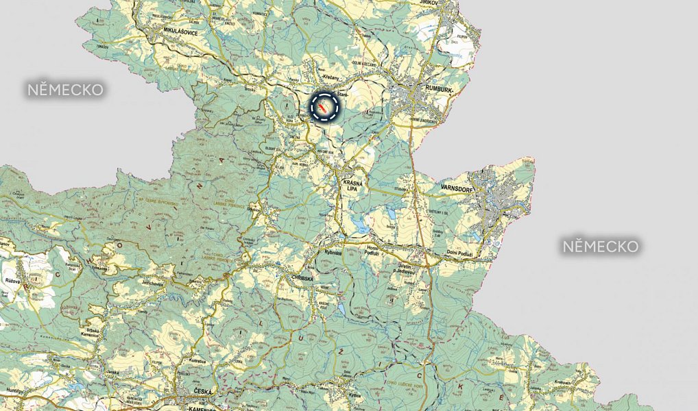 Prodej louky 21 871 m², Staré Křečany – náhled fotky 3