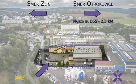 Prodej skladovacích prostor 3 394 m², třída 3. května, Zlín - Malenovice