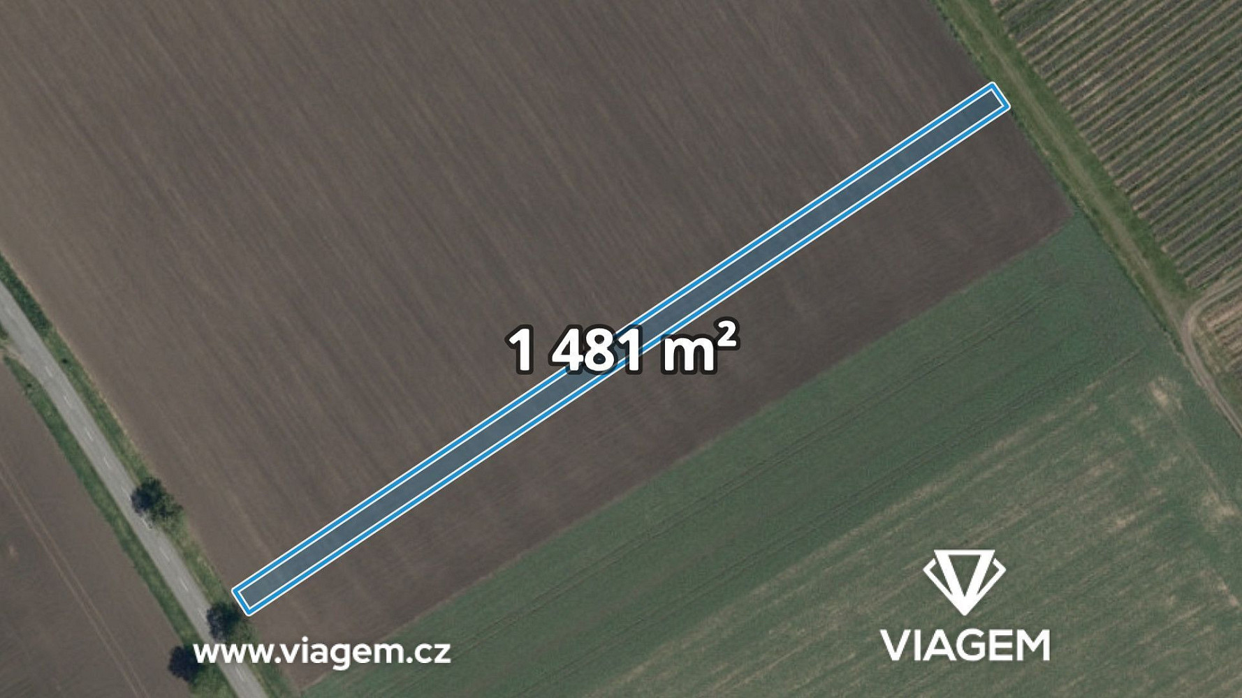 Prodej pole 1 481 m²