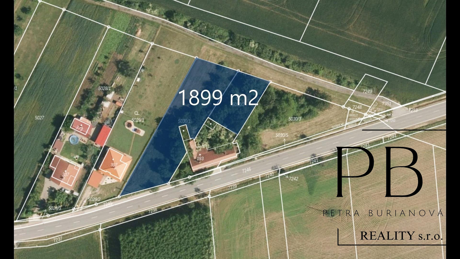 Prodej stavebního pozemku 3 823 m² – fotografie 4