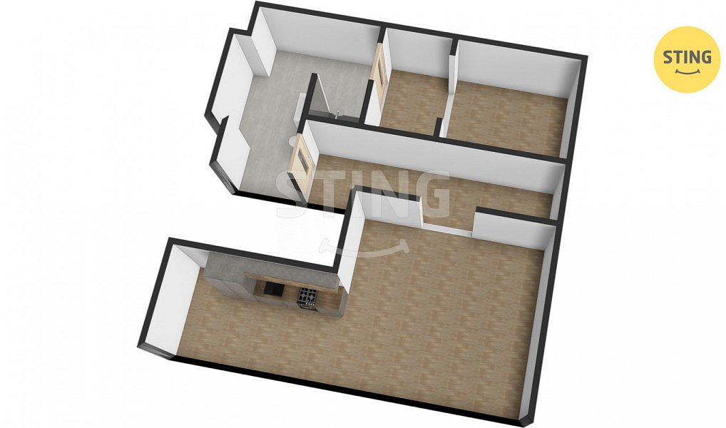 Prodej bytu 2+kk 44 m², Žďár nad Sázavou – náhled fotky 3