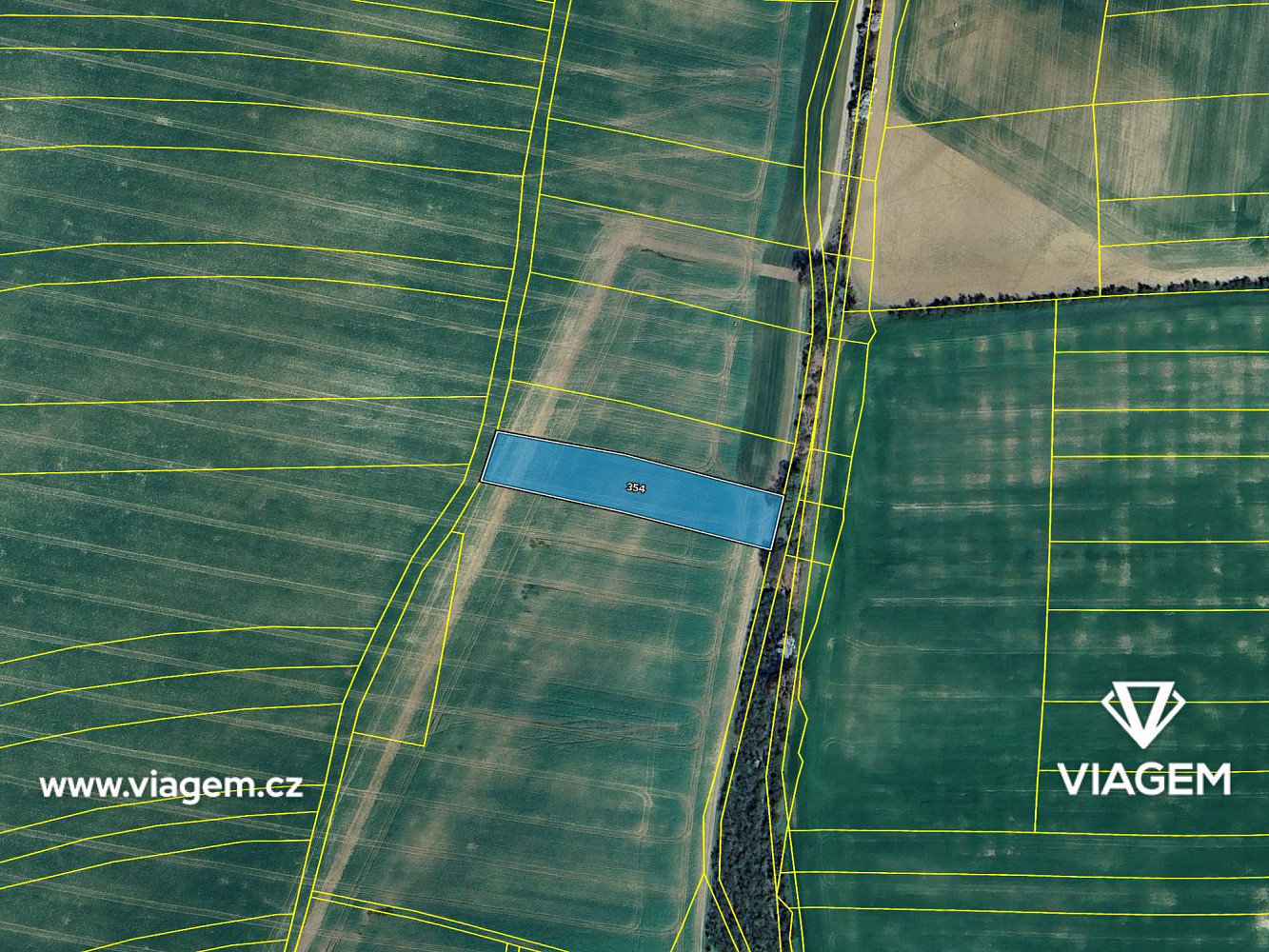 Pole 4 258 m², Podíl 50 % o výměře 2 129 m² – pohled 4