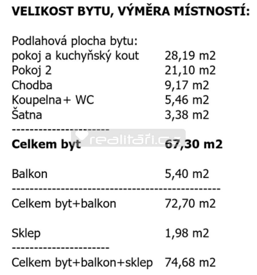 Prodej bytu 2+kk 74 m² – fotografie 4
