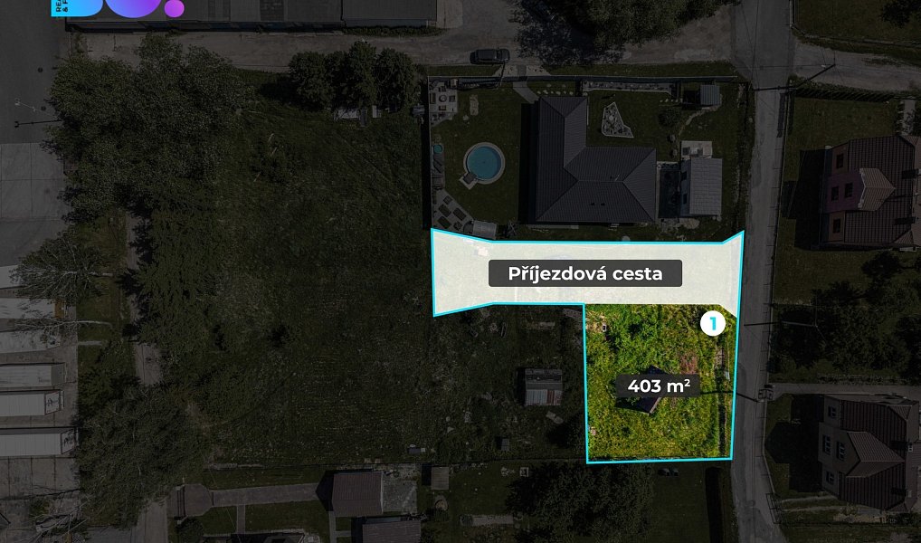 Prodej stavebního pozemku 403 m², Petrovice u Karviné – náhled fotky 3