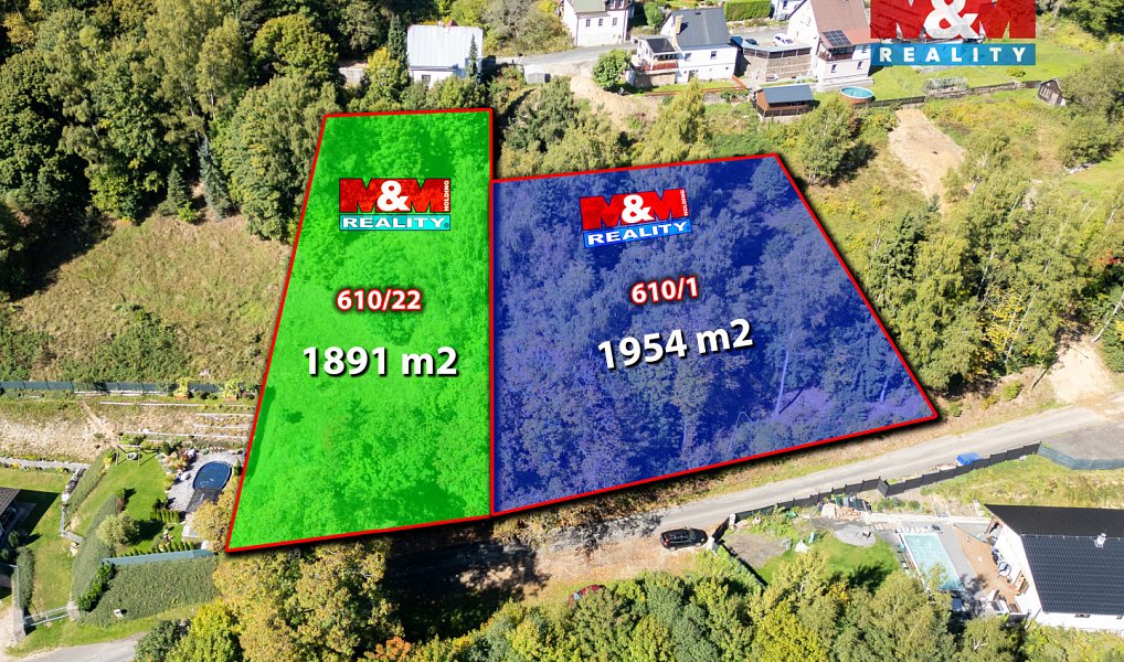 Prodej stavebního pozemku 1 891 m², Kraslice – náhled fotky 4