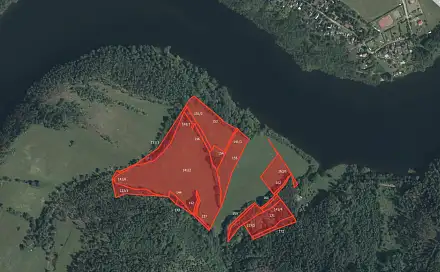 Prodej pole 22 496 m², Krásná Hora nad Vltavou, okres Příbram