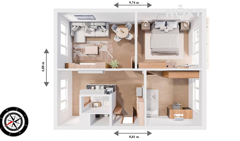 Prodej bytu 3+1 63 m², Česká Třebová – náhled fotky 11