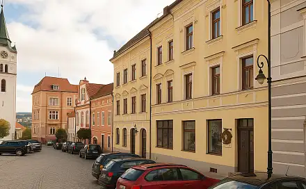 Pronájem bytu 2+kk 42 m², náměstí Svobody, Vimperk - Vimperk I, okres Prachatice