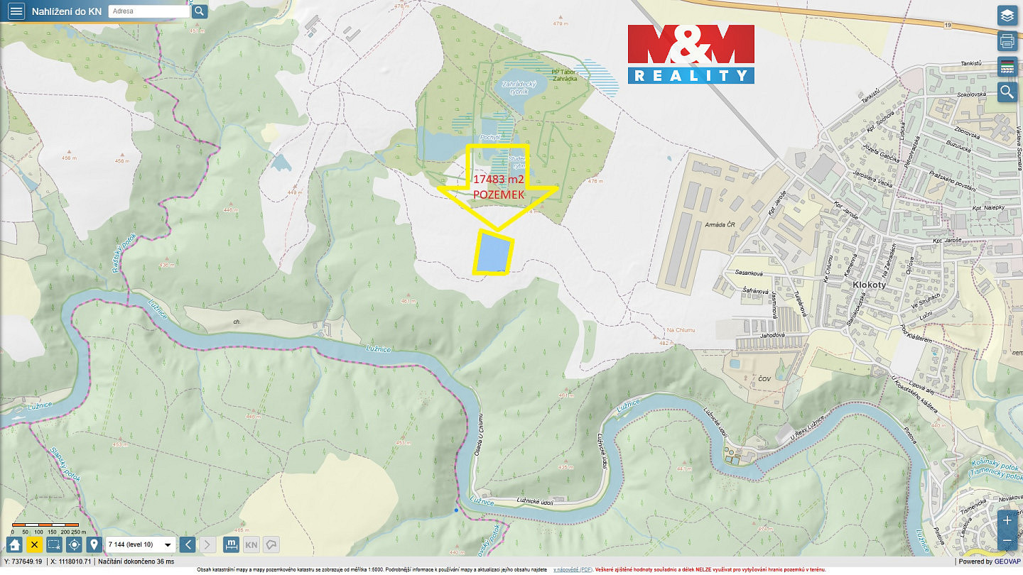 Prodej pozemku 17 483 m²