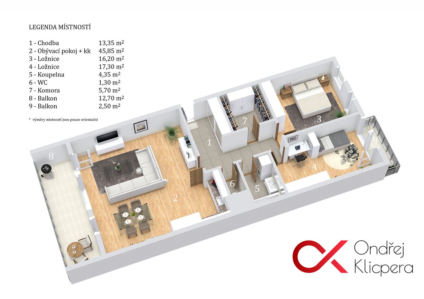 Pronájem bytu 3+kk 104 m² — photo 2