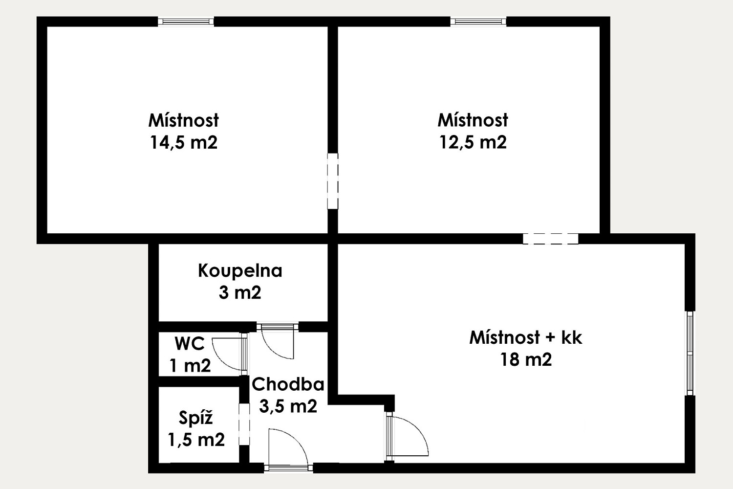 Prodej bytu 3+kk 54 m² – fotografie 2