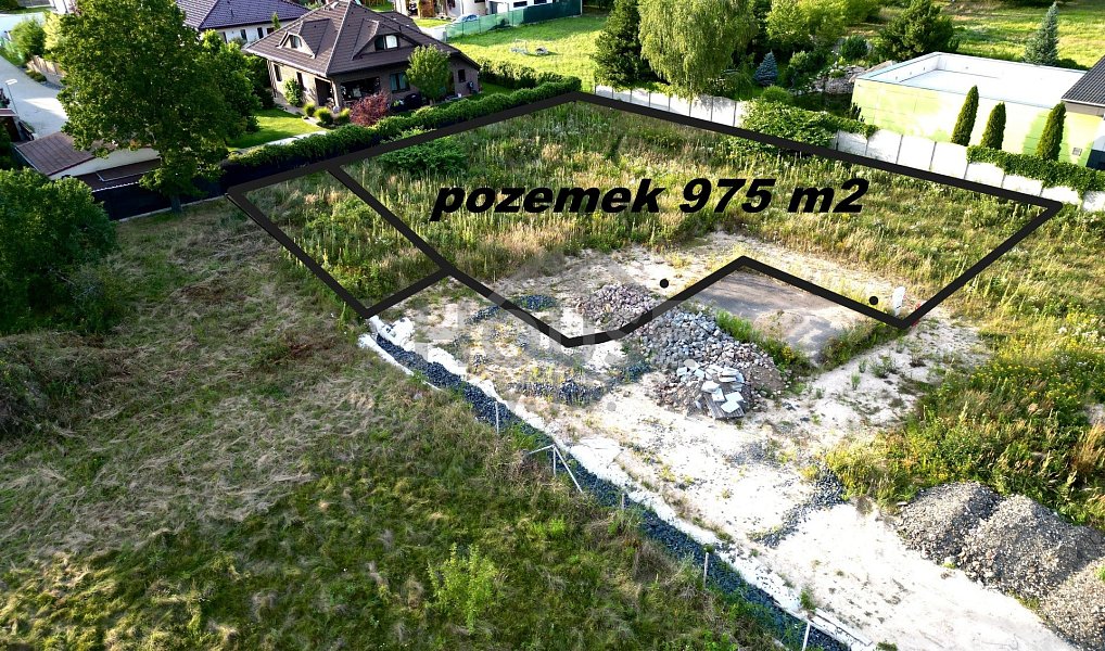 Prodej stavebního pozemku 975 m², Jirny – náhled fotky 3
