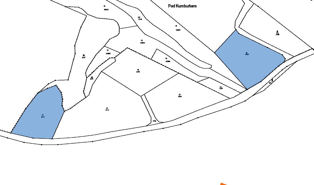 Prodej zahrady 886 m², Syřenov – náhled fotky 2