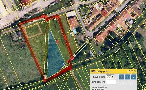 Prodej stavebního pozemku 4 544 m², Zbýšov, okres Vyškov