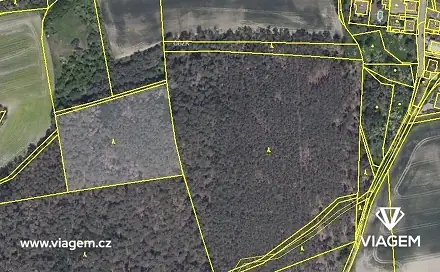 Prodej lesa 2 102 m², Hrdlív, okres Kladno
