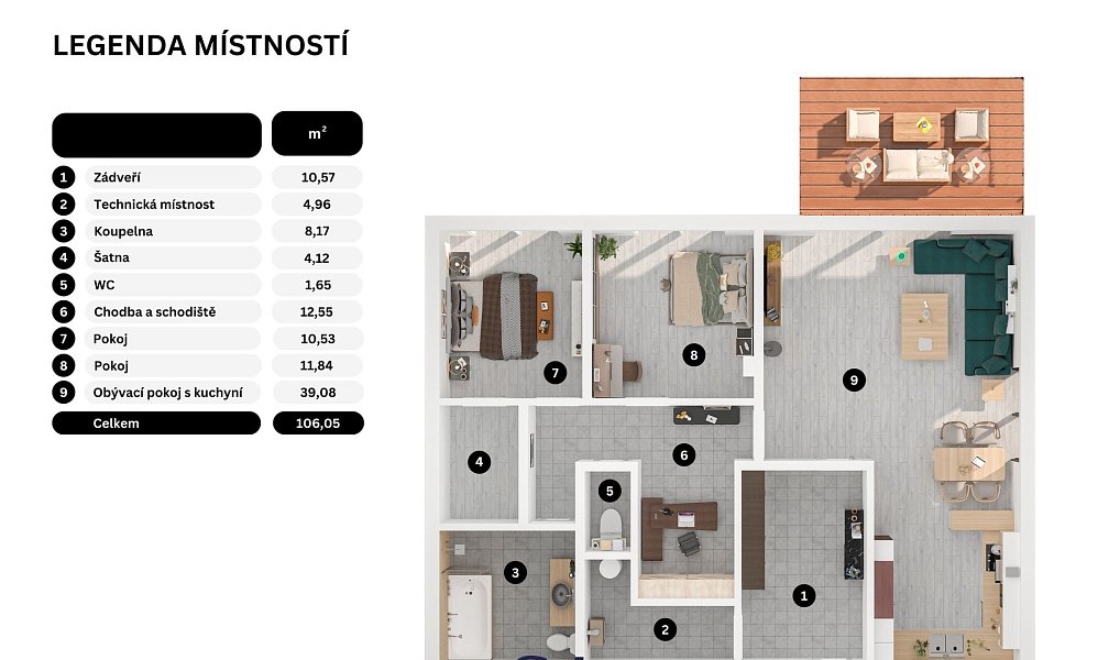 Prodej domu 106 m² s pozemkem 1 254 m², Březina – náhled fotky 15
