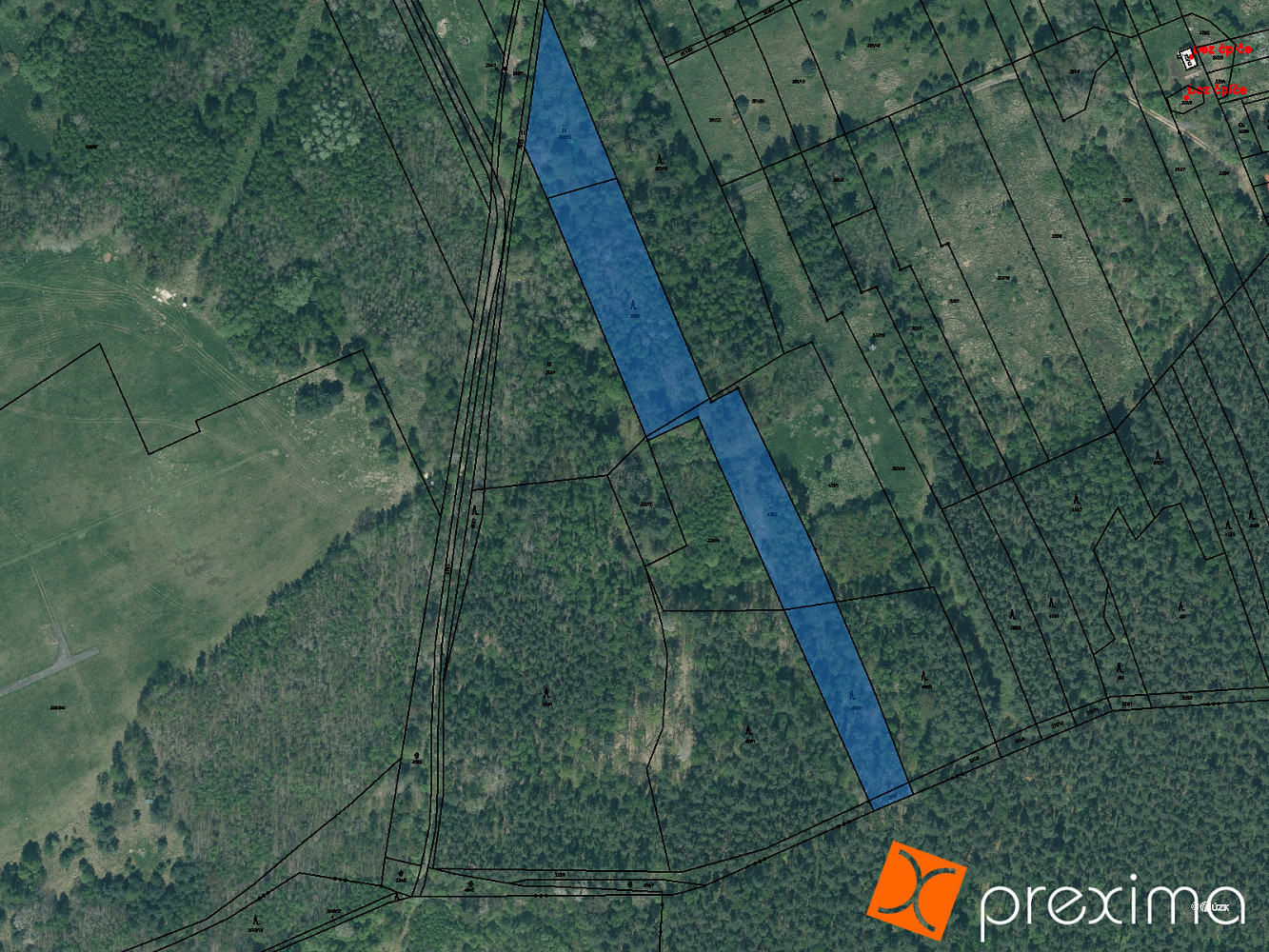 Prodej lesa 2 067 m²