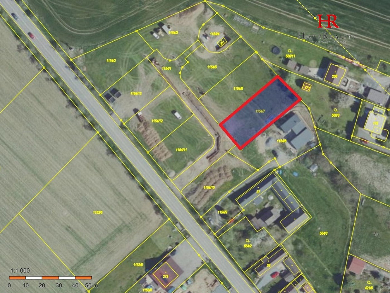 Prodej stavebního pozemku 921 m² – fotografie 4