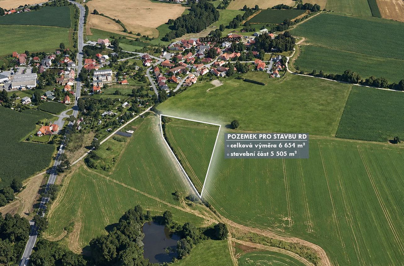 Prodej stavebního pozemku 6 654 m² – fotografie 2