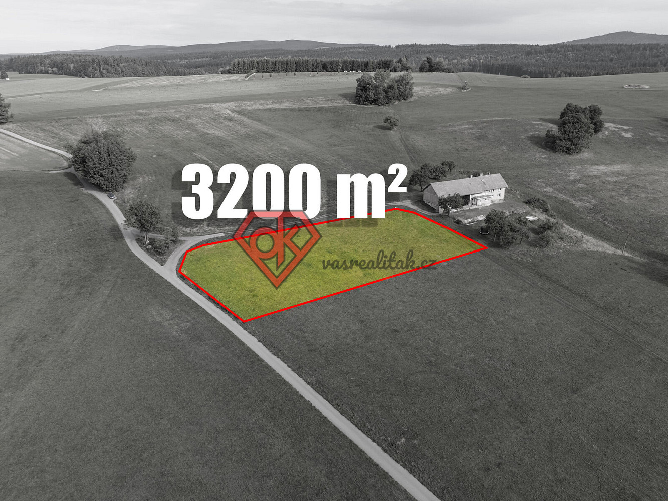 Prodej stavebního pozemku 3 200 m²