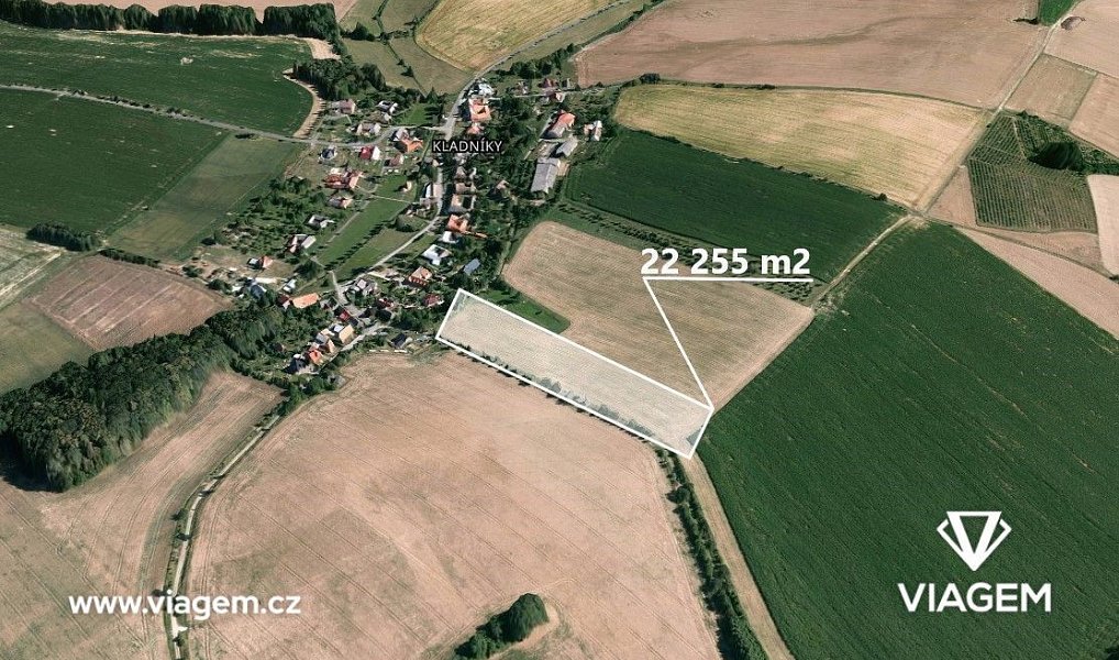 Prodej stavebního pozemku 3 709 m², Kladníky – náhled fotky 3