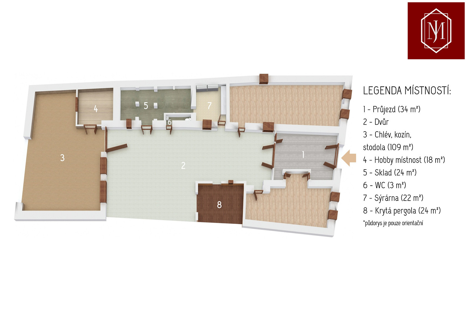 Pronájem zahrady 896 m² – fotografie 4