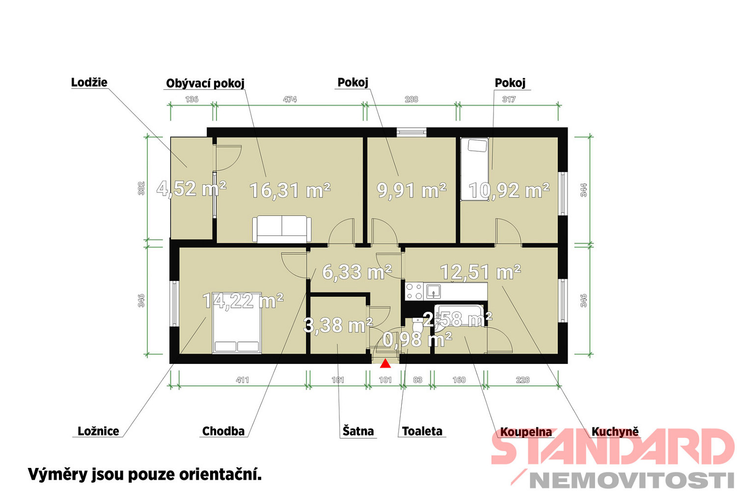 Prodej bytu 4+1 78 m² – fotografie 5