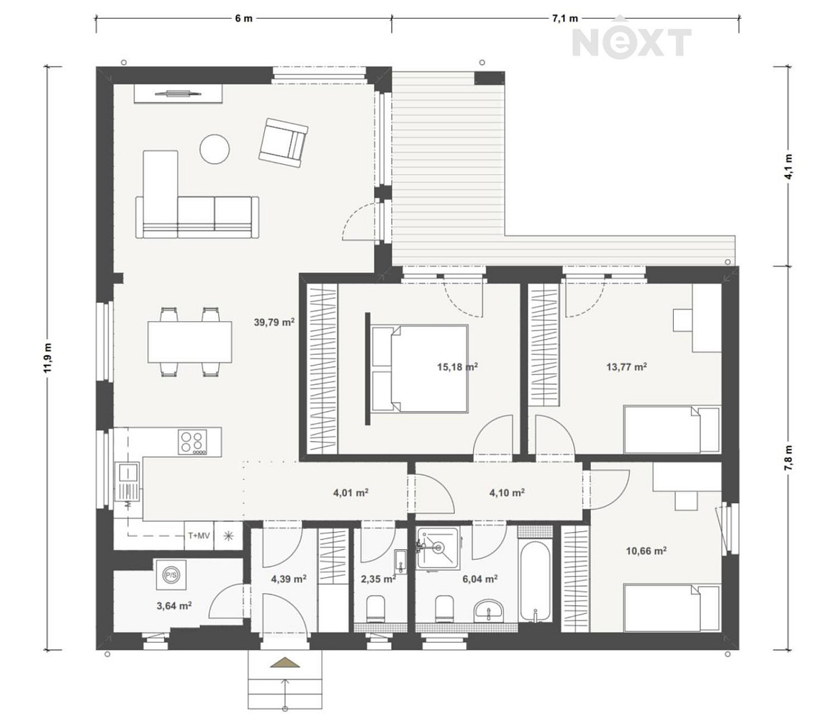Prodej domu 107 m² s pozemkem 1 445 m² — photo 3