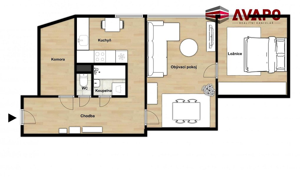 Pronájem bytu 2+1 59 m², Opava – náhled fotky 7